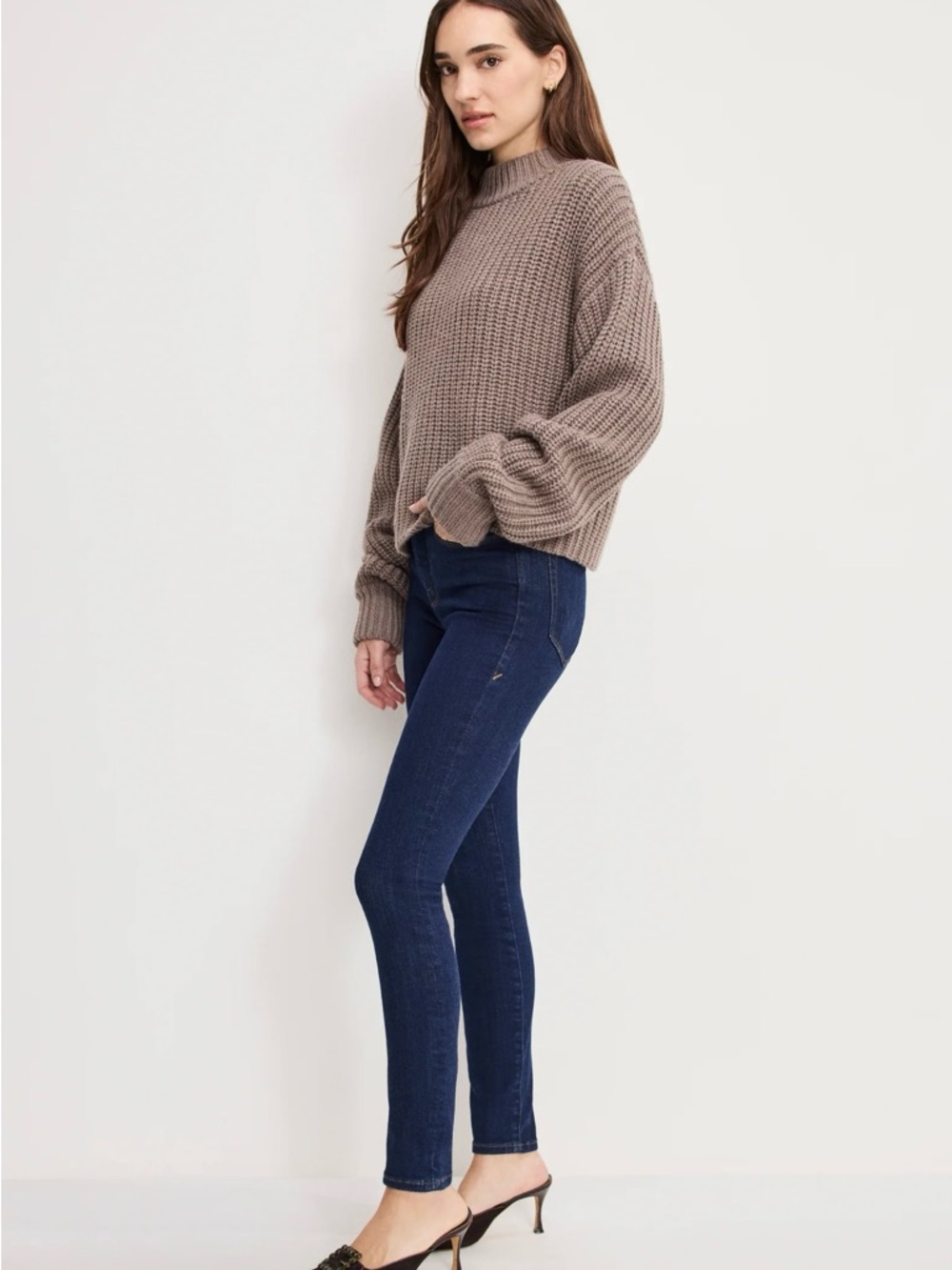 Good American good legs High-Rise Dark Blue Skinny Jeans